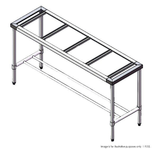 1500-6-WB-S S/S Legs with Double Centre Brace - 600mm Deep