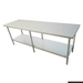 2400-7-WB Economic 304 Grade Stainless Steel Table 2400x700x900 - 6 legs