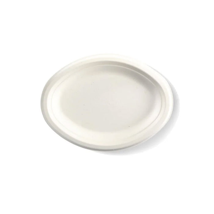26x19cm - 10.25x7.75” Oval BioCane Plate Ctn 500pcs