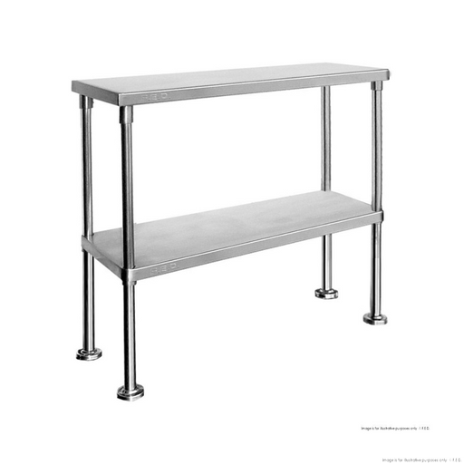 Double Tier 400mm Deep Workbench Overshelf 750mm High WBO2-1500-400