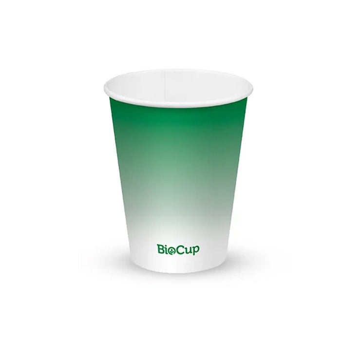 390ml - 12oz Green Cold Paper BioCup Ctn 1000pcs