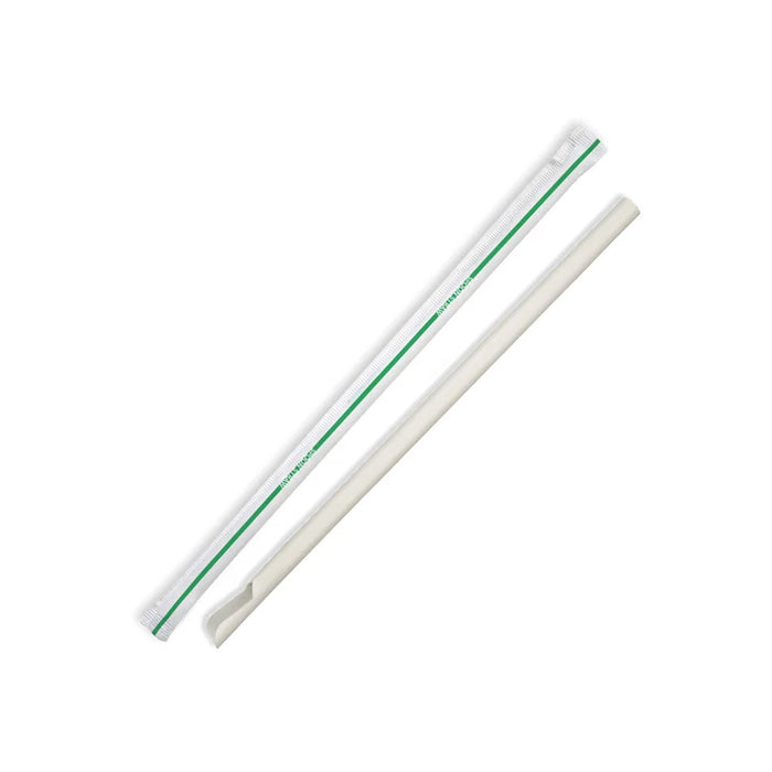 8mm Individually Wrapped Spoon Straw Ctn 3000pcs