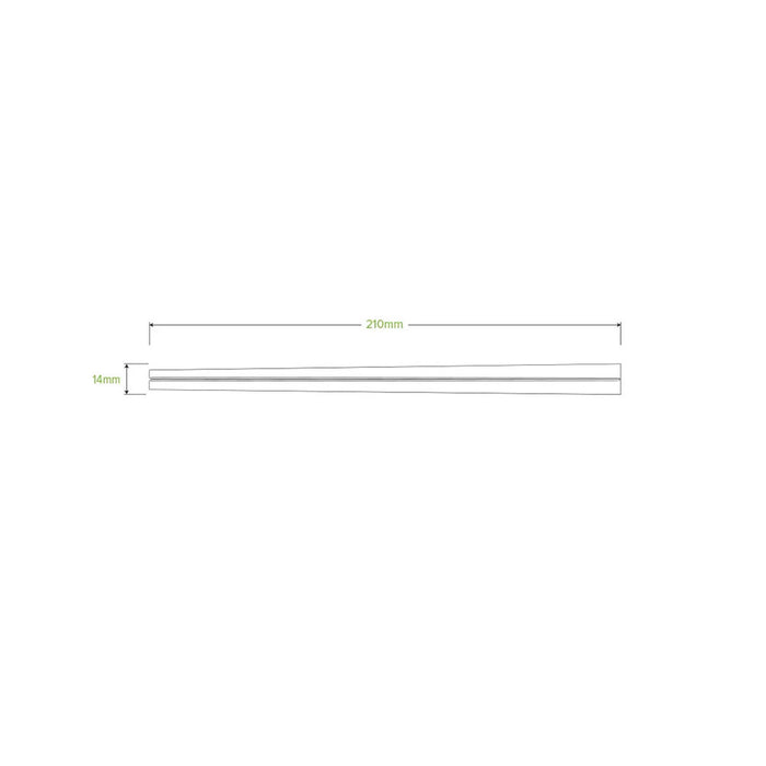 20 Pack – 21cm Bamboo Chopsticks - Ctn 160pcs