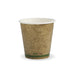 230ml 6oz Kraft Green Stripe Single Wall BioCup