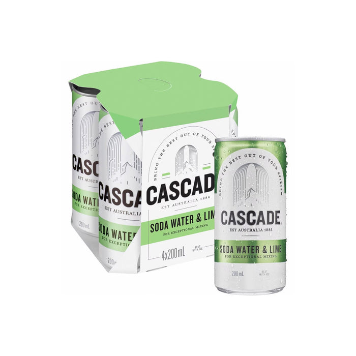 CASCADE LIME SODA 200 CAN 6X4  | 24 Cans