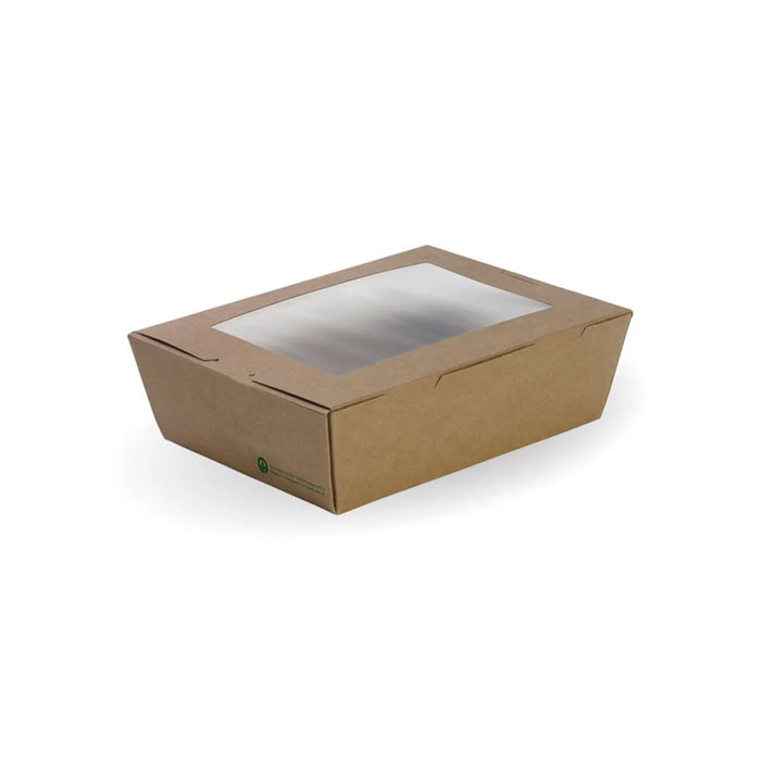Large BioBoard Lunch Box With Window Ctn 200pcs