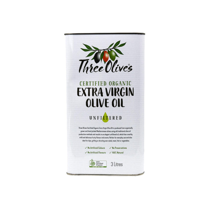 Three Olives Extra Virgin Organic 3L