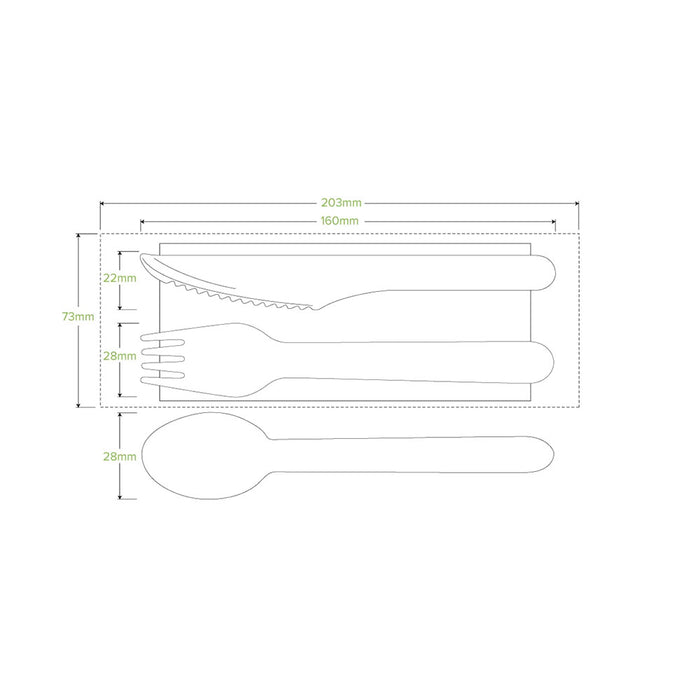 18 Pack – 16cm Wooden Knife, Fork & Spoon - Ctn 360pcs