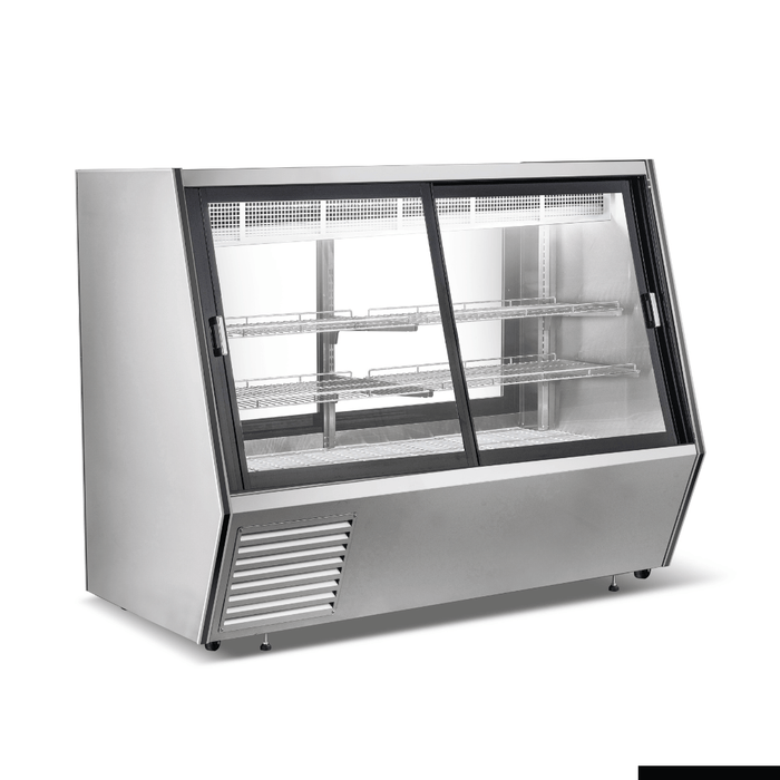 Bonvue Dual-Access Refrigerated Deli, Meat and Seafood Display Case - AMS-18DD