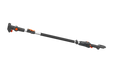 Side view of a telescopic pole saw designed for tree pruning.