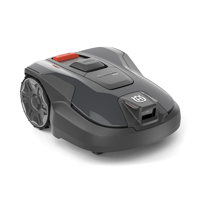Side view of a Husqvarna Automower® 312V robotic lawn mower.