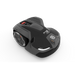 Side view of a Husqvarna robotic lawn mower on a white background.