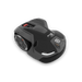 Side view of a Husqvarna robotic lawn mower with sleek design.