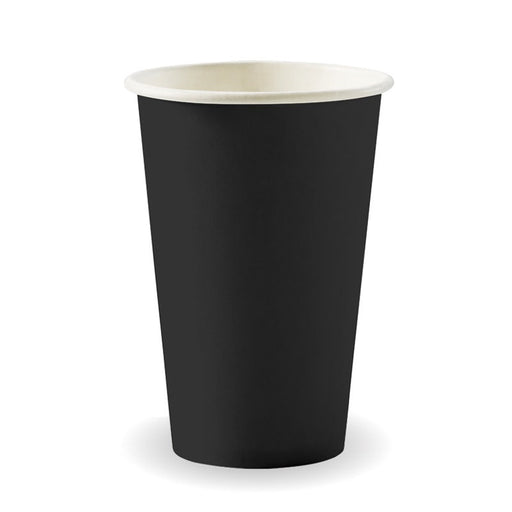 350ml - 12oz (80mm) Black Single Wall BioCup Ctn 1000pcs