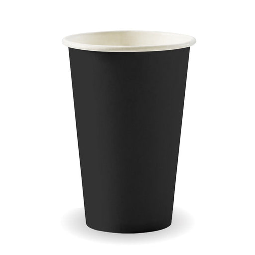350ml - 12oz (80mm) Black Single Wall BioCup Ctn 1000pcs