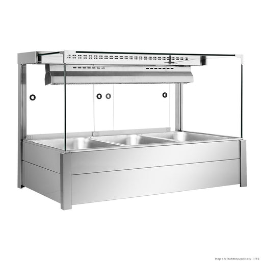 Bonvue Square Countertop Wet and Dry Bain Marie - BM11SC