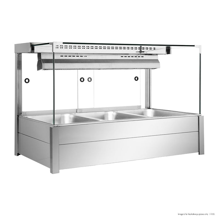 Bonvue Square Countertop Wet and Dry Bain Marie - BM11SC