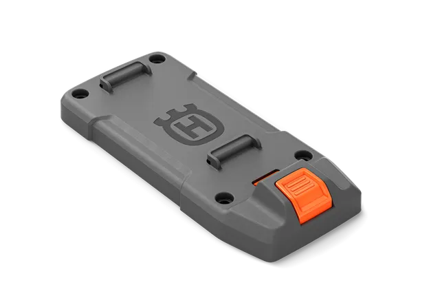 Top view of a Husqvarna robotic lawn mower accessory component.