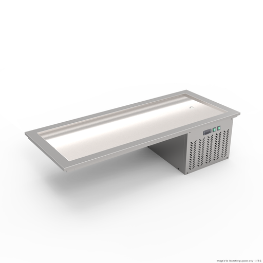 Thermaster 4×GN 1/1 Capacity Static Cold Bain Marie Trays - GN4-FA