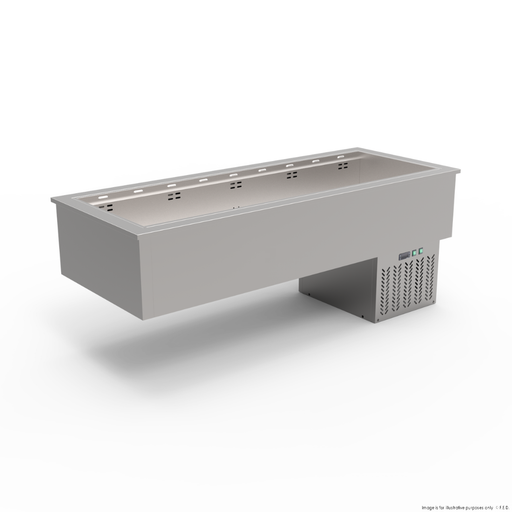 Thermaster 5×GN 1/1 Capacity Ventilated Static Cold Bain Marie Trays - GN5-VA