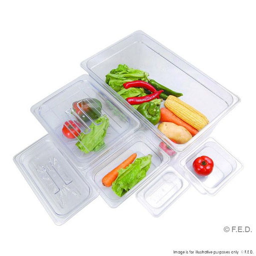 Modular System Clear Poly Gastronorm Pan 1/1 GN × 65 mm - JW-P112 (1 Pack)