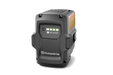 Front view of a Husqvarna BLi200X battery with LED indicators.