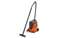 Side view of a Husqvarna vacuum cleaner with a long hose and nozzle.