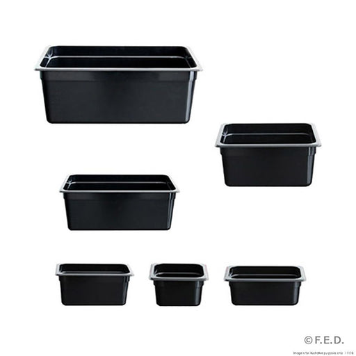 Modular System Black Poly 1/2 x 65 mm Gastronorm Pan  JW-P122B (1 Pack)