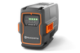 Front view of a Husqvarna B540X battery with LED indicators.