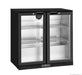 Thermaster Under Bench double Heated Glass Doors Bar Fridge/Cooler with heater switch - LG-208TD
