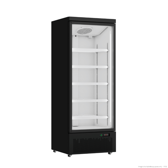 Thermaster Door Supermarket Fridge Black - LG-600BGBM