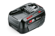 Front view of a Bosch 18V 4.0Ah battery pack.
