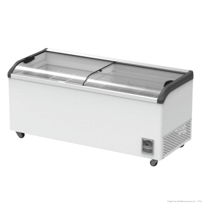 Thermaster Heavy Duty Supermarket Glass Sliding Lid Freezers 446L - SD-666K
