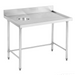 Modular System High Quality Stainless Steel Bench with splashback  SWCB-7-1200L