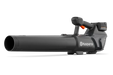 Side view of a Husqvarna handheld leaf blower with ergonomic handle.