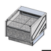 Tecnodom Square Deli, Poultry & Meat Display Add On Units 900mm Depth Storage Surface - TDMR-0910SELF