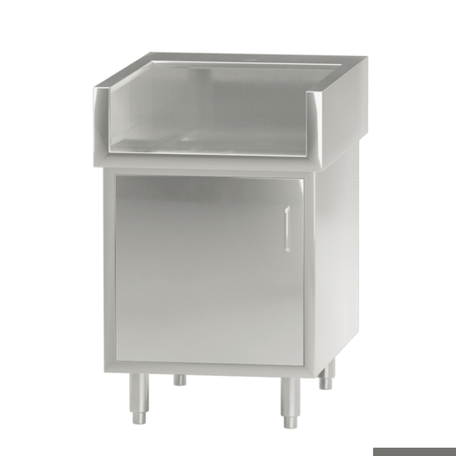 Modular System Single Door Stainless Steel Cabinet with Splash Guard - WCB8-0600