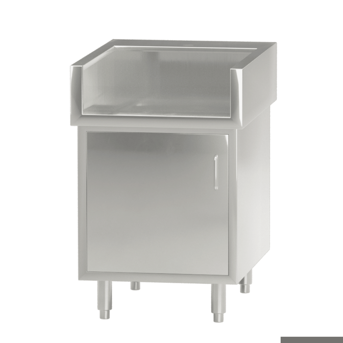 Modular System Single Door Stainless Steel Cabinet with Splash Guard - WCB8-0600