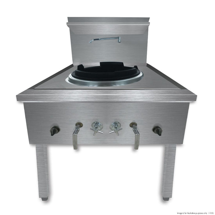 Gasmax Waterless LPG Single Wok Chimney Burner - WW-1LC