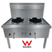 Gasmax Stainless Steel Waterless LPG Double Wok Chimney Burner - WW-2LC