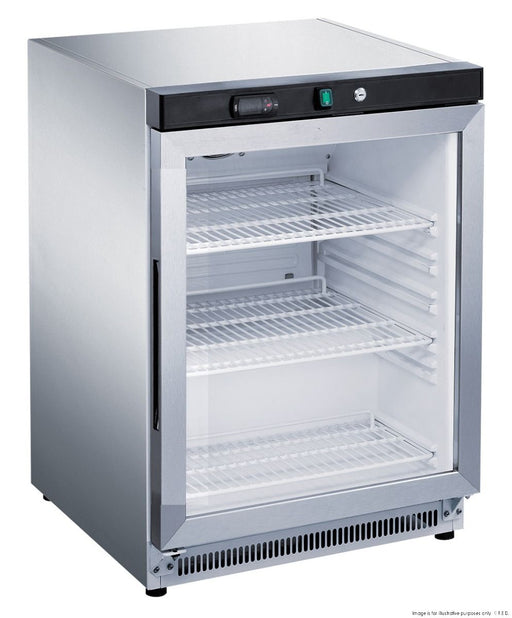 FED-X 130L Bar Fridge/Cooler Glass Door - XR200SG