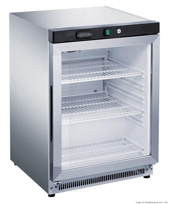 FED-X 130L Bar Fridge/Cooler Glass Door - XR200SG