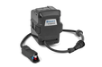 Front view of a Husqvarna iH adapter with connected cables.