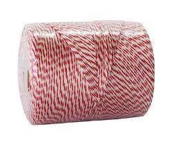 Twine Poly Red White 650m