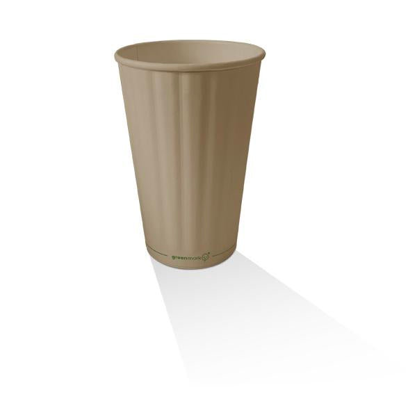 16oz Aqueous Coated Bamboo  Embossed DW Cup