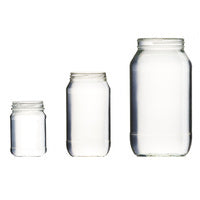500ml Glass Jar + Lid Ctn 12pcs