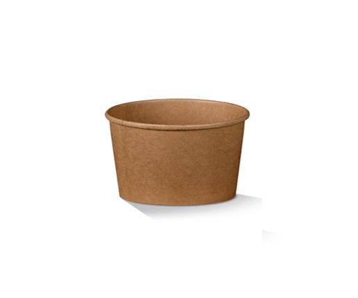 PE coated brown kraft bowl 8oz 500pc/ctn