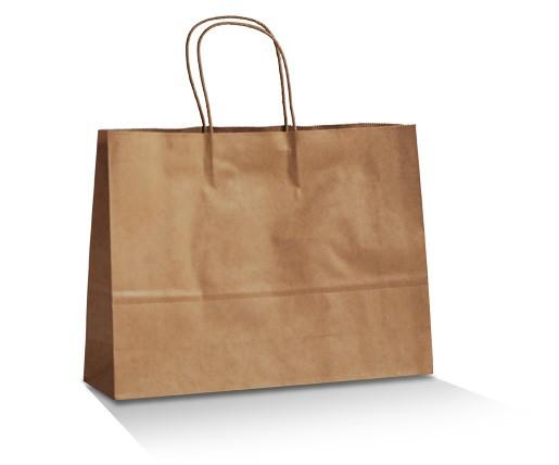 Brown Kraft Bag /Twisted paper handle- Medium Boutiqu 250pc/ctn