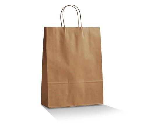 Brown Kraft Bag/Twisted paper handle - Medium 250pc/ctn