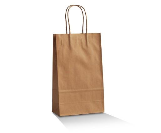 Brown Kraft Bag /Twisted paper handle - Small 500pc/ctn